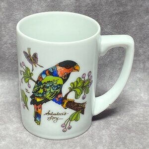 Vintage Salvadori's Lory Mug By Zoological Society San Diego 1981 Japan